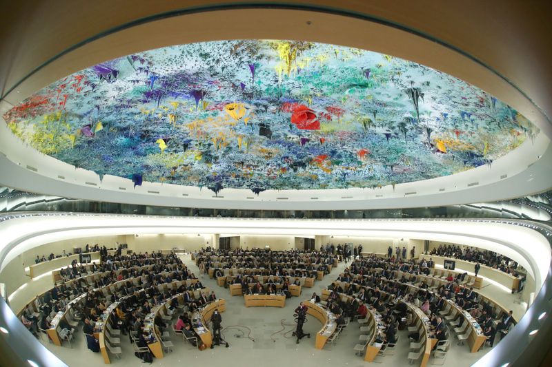 &copy; Reuters. FILE PHOTO: UN Human Rights Council session in Geneva
