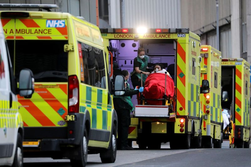 &copy; Reuters. Royal London Hospital amidst the COVID-19 pandemic