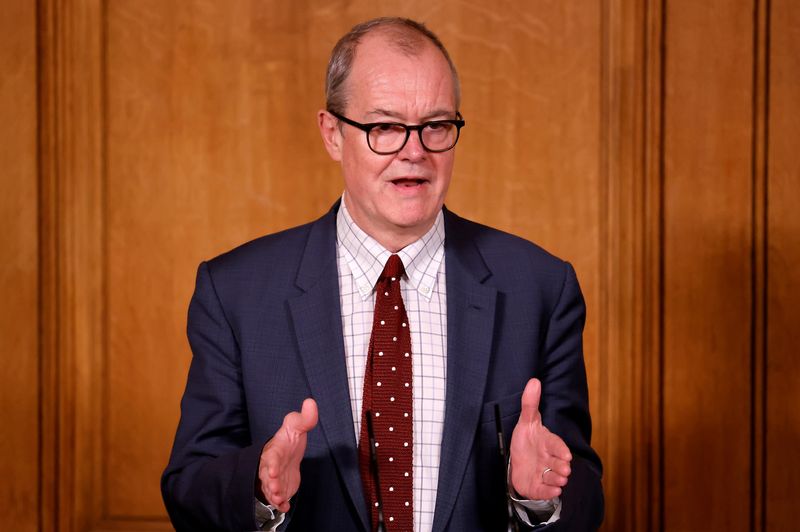 &copy; Reuters. Britain&apos;s Chief Scientific Adviser Patrick Vallance speaks during a virtual news conference in London