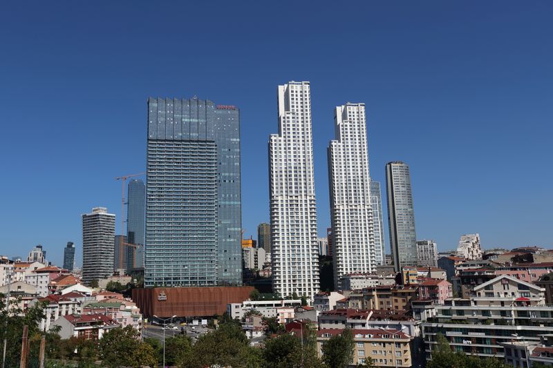 &copy; Reuters. Business and residential buildings are seen in Istanbul&apos;s Sisli district