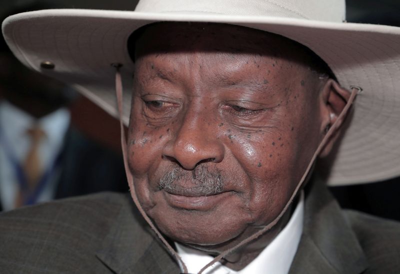 &copy; Reuters. إعلان فوز موسيفيني بفترة رئاسية جديدة في أوغندا
