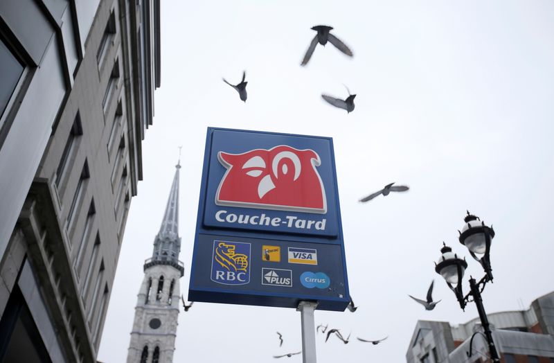 &copy; Reuters. The logo of a Couche-Tard convenience store is seen in Montreal