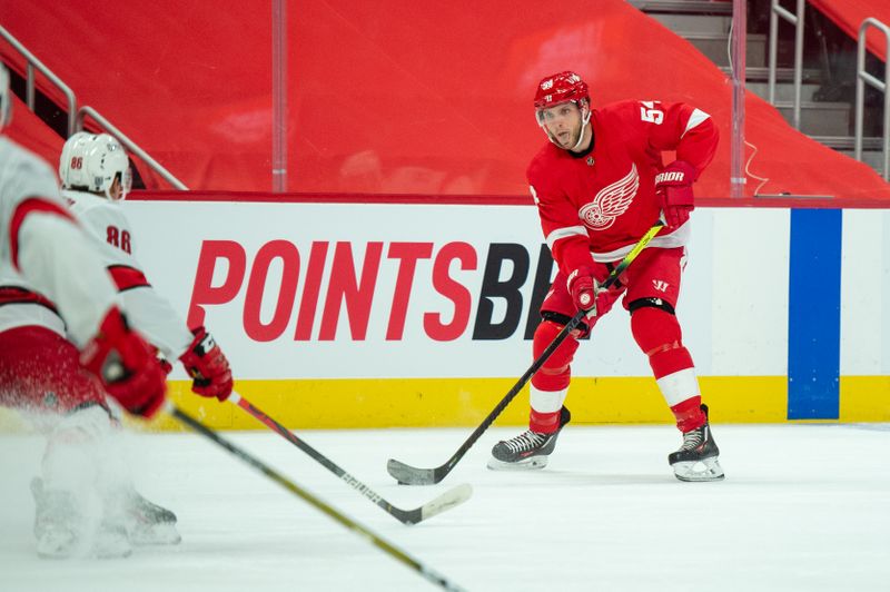 © Reuters. NHL: Carolina Hurricanes at Detroit Red Wings