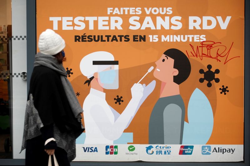 &copy; Reuters. CORONAVIRUS: LA FRANCE ENREGISTRE 16.642 NOUVEAUX CAS