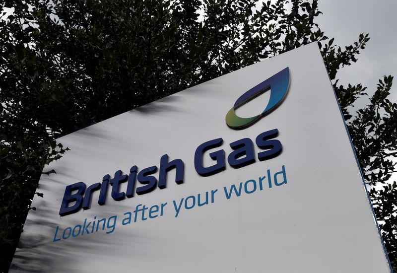 &copy; Reuters. FILE PHOTO: A British Gas sign is seen outside its offices in Staines in southern England