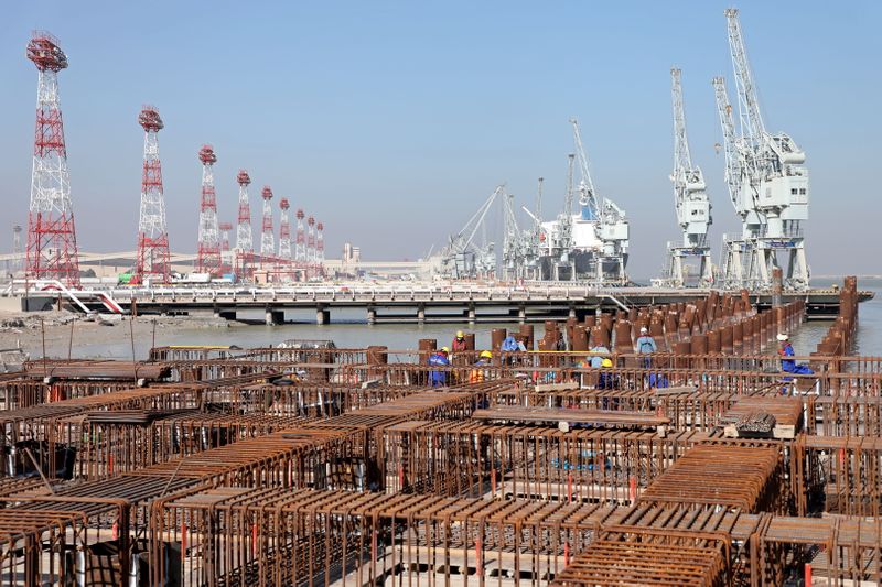 &copy; Reuters. FILE PHOTO: A view shows the Khor Al Zubair Port