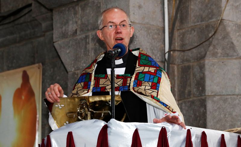&copy; Reuters. Archbishop of Canterbury Justin Welby attends a special service at the Anglican Church of Kenya St. Stephen&apos;s Cathedral along Jogoo road in Nairobi