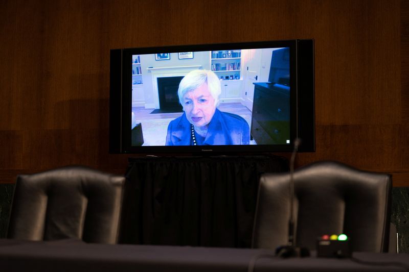 &copy; Reuters. Yellen participa de sessão no Senado