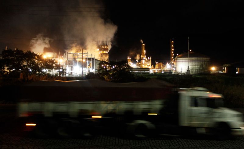 © Reuters. Vista de fábrica de fertilizantes no Brasil