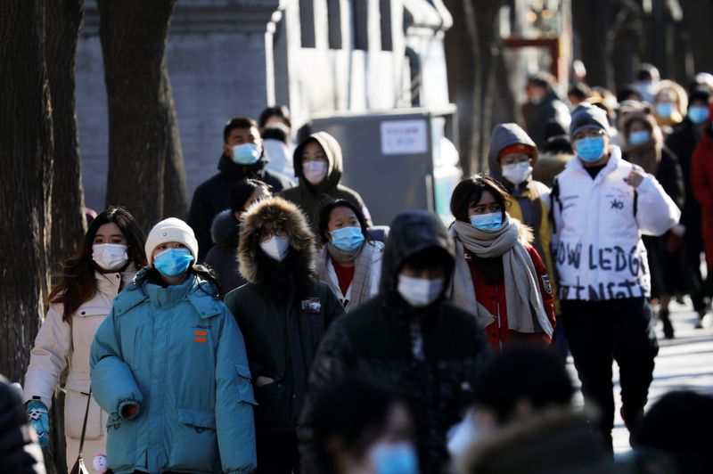 © Reuters. FILE PHOTO: Outbreak of the coronavirus disease (COVID-19), in Beijing
