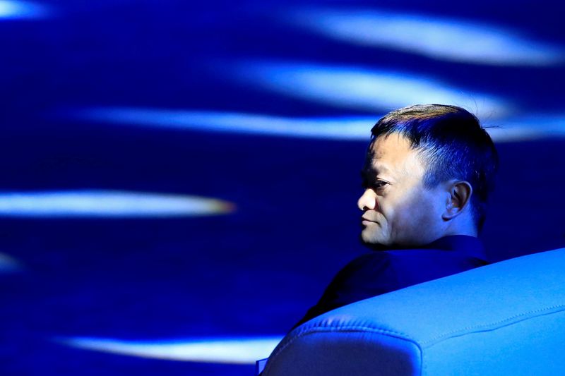 © Reuters. Alibaba Group's Jack Ma attends the WAIC in Shanghai