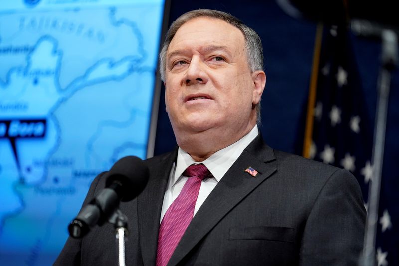 &copy; Reuters. U.S. Secretary of State Pompeo delivers remarks at National Press Club