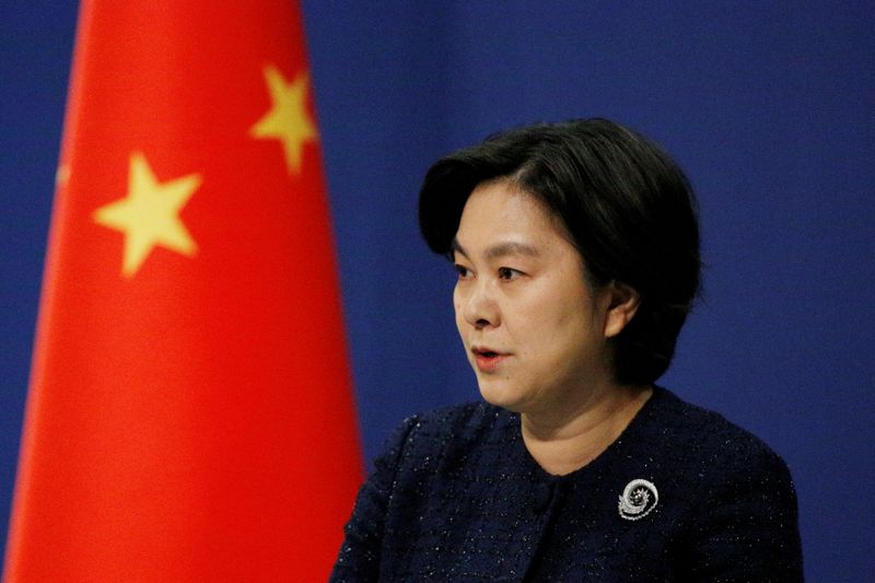 &copy; Reuters. Porta-voz do Ministério das Relações Exteriores da China, Hua Chunying, durante entrevista coletiva em Pequim