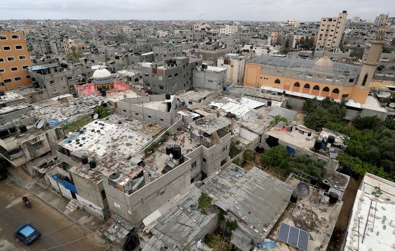 &copy; Reuters. FILE PHOTO: A view shows the Palestinian Jabalia refugee camp in the northern Gaza Strip