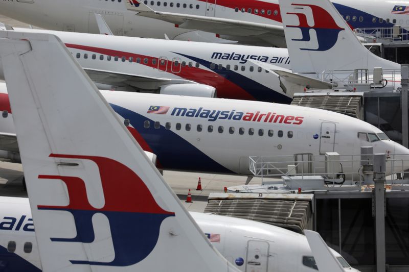&copy; Reuters. Malaysia Airlines planes are seen parked at Kuala Lumpur International Airport, amid the coronavirus disease (COVID-19) outbreak in Sepang