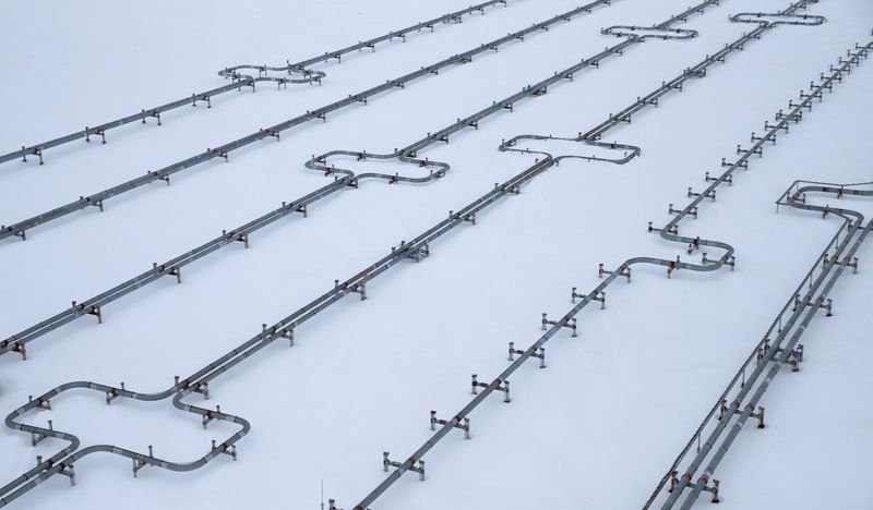 &copy; Reuters. A view shows Gazprom&apos;s gas processing facility at Bovanenkovo gas field