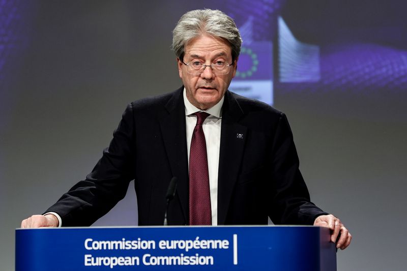 &copy; Reuters. News conference resilience of Europe&apos;s economic and financial system in Brussels