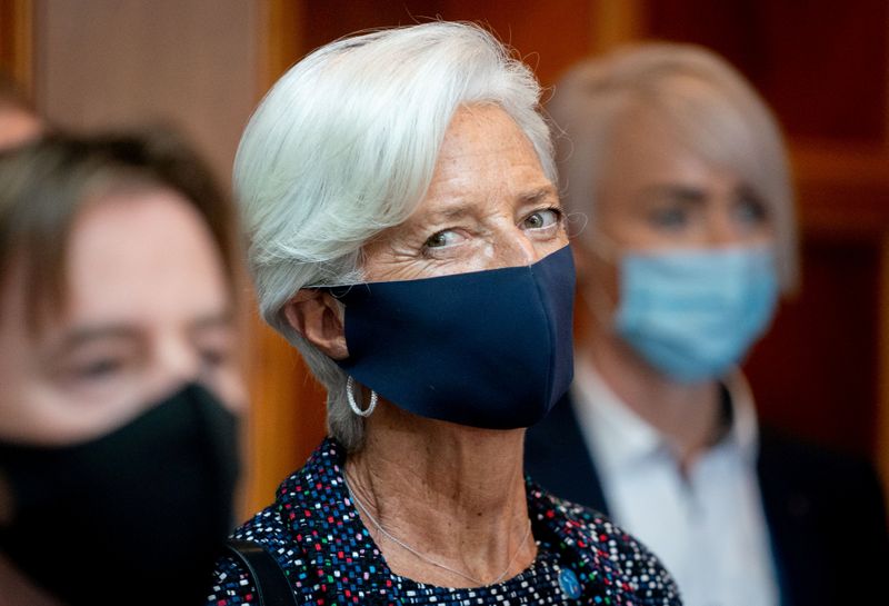 &copy; Reuters. Presidente do Banco Central Europeu, Christine Lagarde, participa de encontro informal de ministros da Economia e Finanças em Berlim, Alemanha