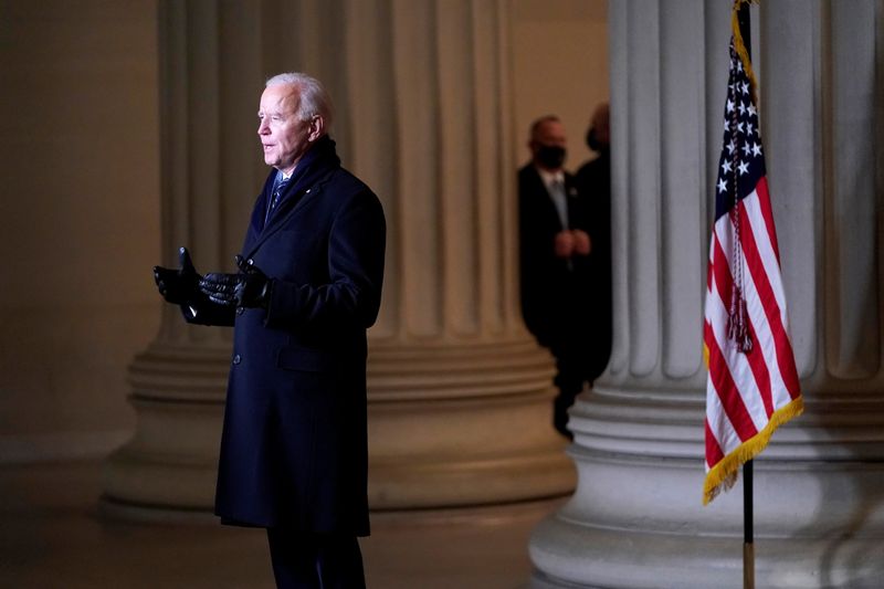 &copy; Reuters. FILE PHOTO:  Inauguration of Joe Biden as the 46th President of the United States