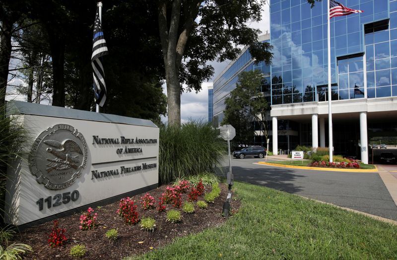 © Reuters. FILE PHOTO: A general view shows the National Rifle Association (NRA) headquarters, in Fairfax