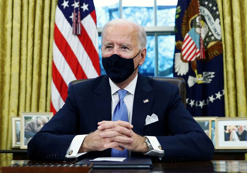 &copy; Reuters. FILE PHOTO: Inauguration of Joe Biden as the 46th President of the United States