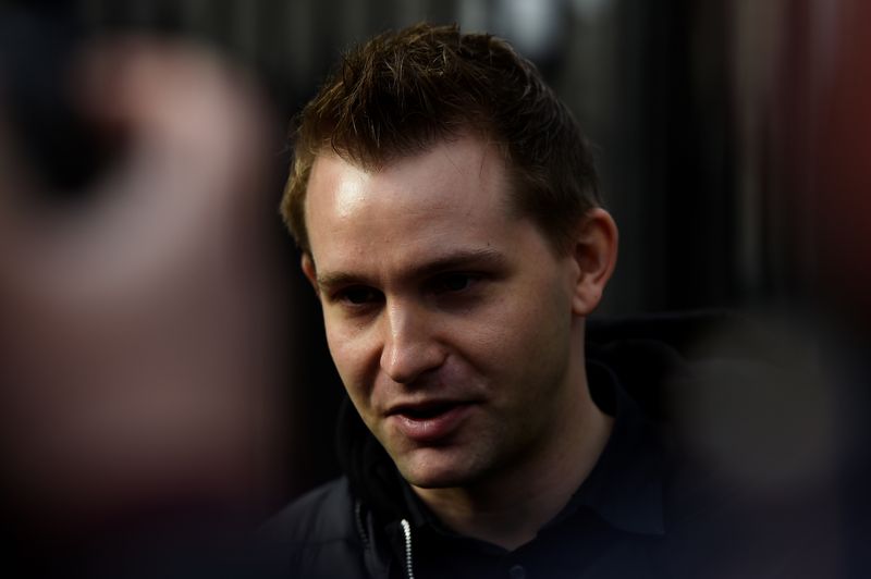 &copy; Reuters. Austrian lawyer, Max Schrems arrives at the Four Courts building in Dublin