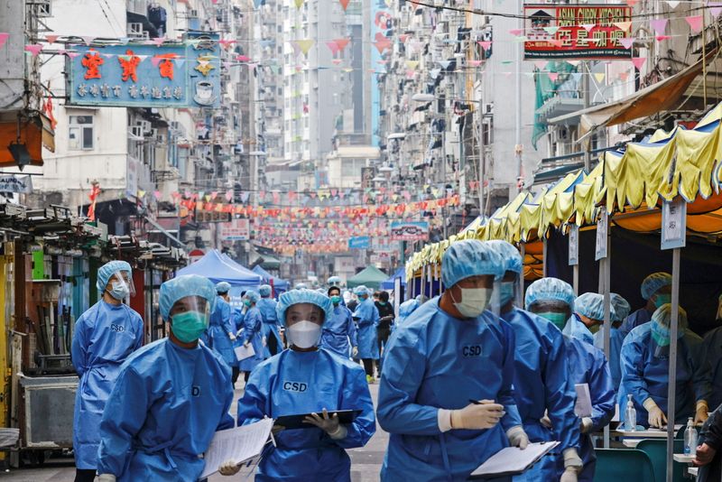 &copy; Reuters. Outbreak of the coronavirus disease (COVID-19), in Hong Kong