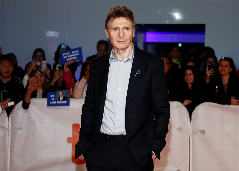 © Reuters. Actor Liam Neeson arrives for the world premiere of Widows at the Toronto International Film Festival (TIFF) in Toronto
