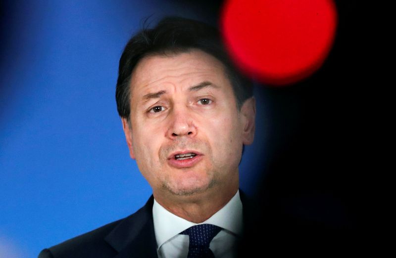 &copy; Reuters. Il Primo Ministro Giuseppe Conte a Bruxelles