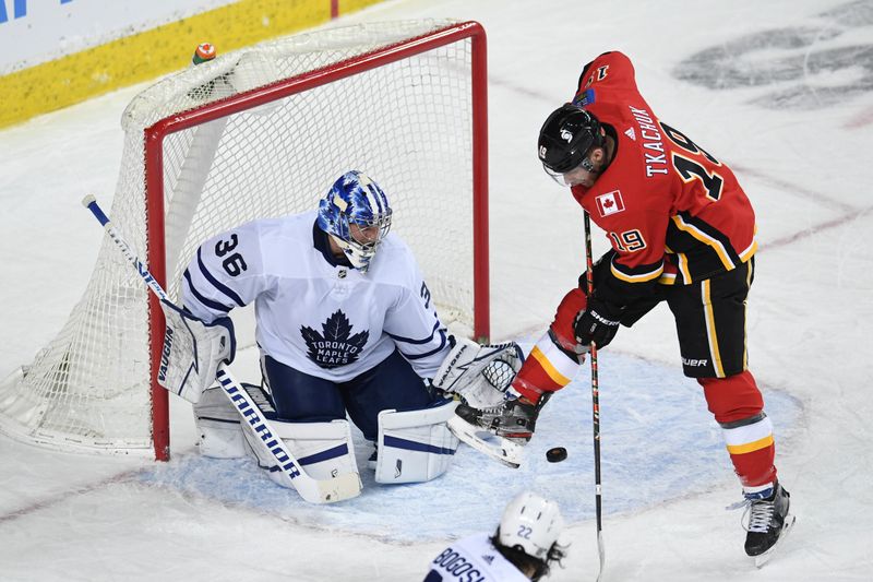 &copy; Reuters. NHL: Toronto Maple Leafs at Calgary Flames