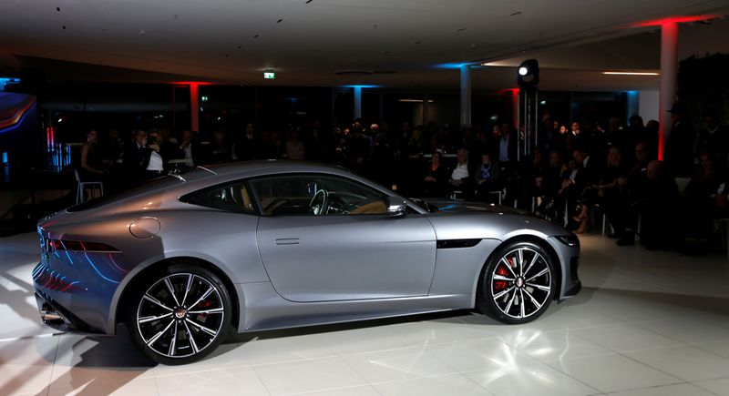 &copy; Reuters. Jaguar Land Rover unveils new Jaguar F-Type model during its world premiere in Munich