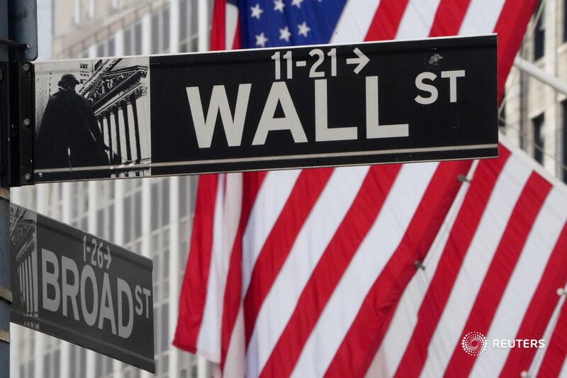&copy; Reuters. Placa de sinalização de Wall Street.