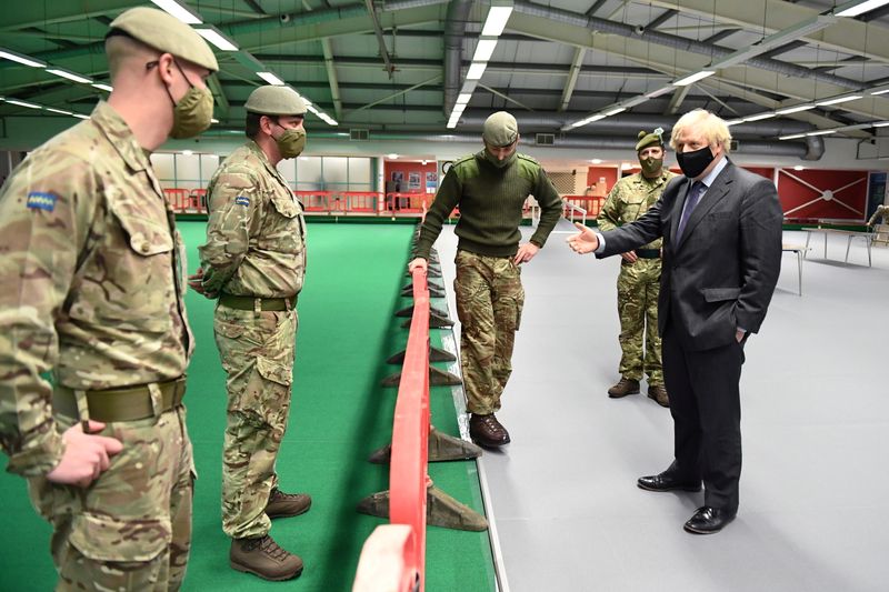 © Reuters. British PM Boris Johnson visits Scotland