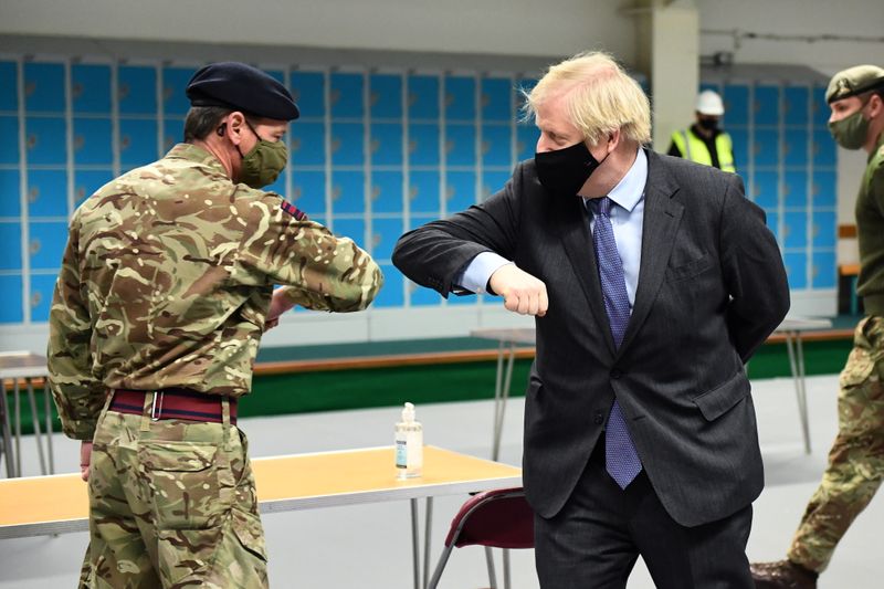 © Reuters. British PM Boris Johnson visits Scotland