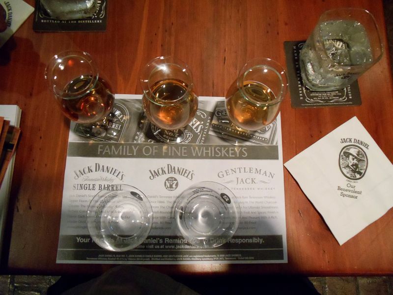 &copy; Reuters. FILE PHOTO: A Whiskey tasting station is seen at the Jack Daniel&apos;s distillery in Lynchburg, Tennessee