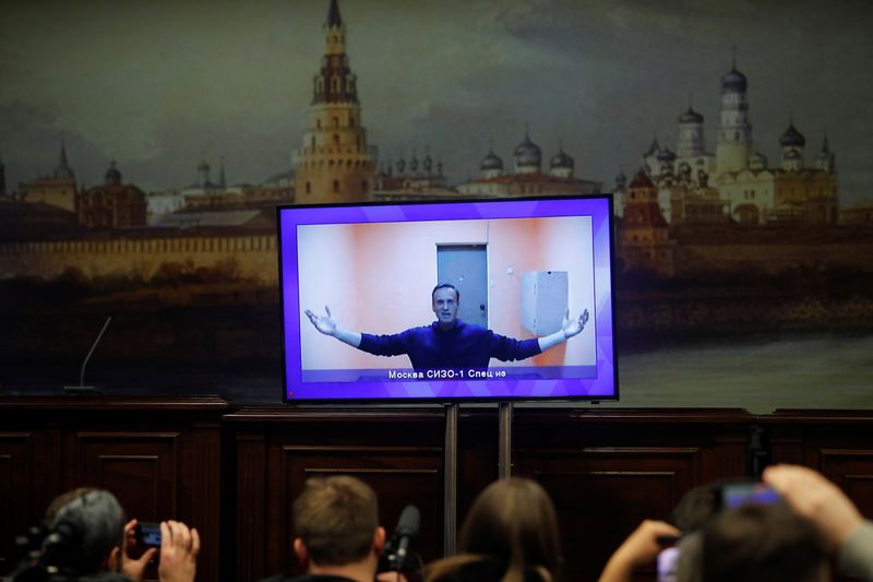 &copy; Reuters. ロシア裁判所、ナワリヌイ氏の勾留延長を決定
