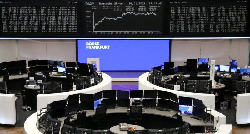 &copy; Reuters. The German share price index DAX graph is pictured at the stock exchange in Frankfurt