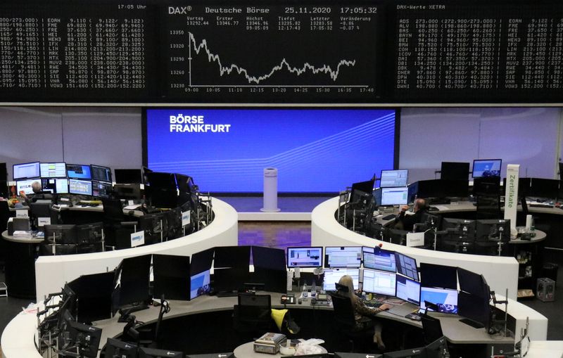© Reuters. LES BOURSES EUROPÉENNES DANS LE ROUGE À MI-SÉANCE