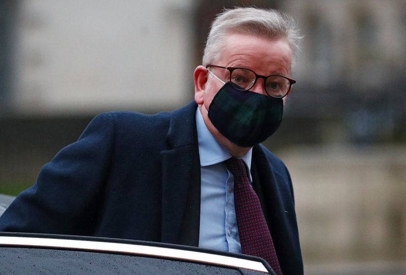 &copy; Reuters. FOTO DE ARCHIVO: El ministro de la Oficina del Gabinete británico, Michael Gove, en Londres