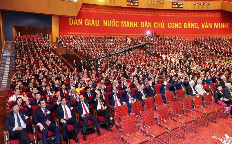 © Reuters. 13th national congress of the ruing communist party of Vietnam in Hanoi