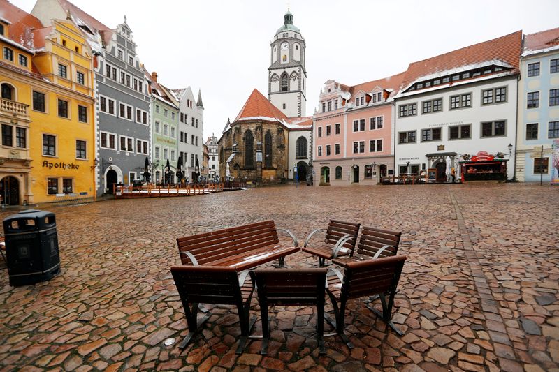 &copy; Reuters. FOTO DE ARCHIVO: Una vista de la plaza del mercado en medio de la pandemia de COVID-19 en Meissen, Alemania