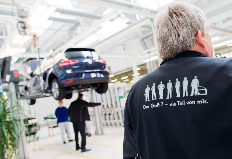 © Reuters. Fábrica da Volkswagen em Wolfsburg, Alemanha