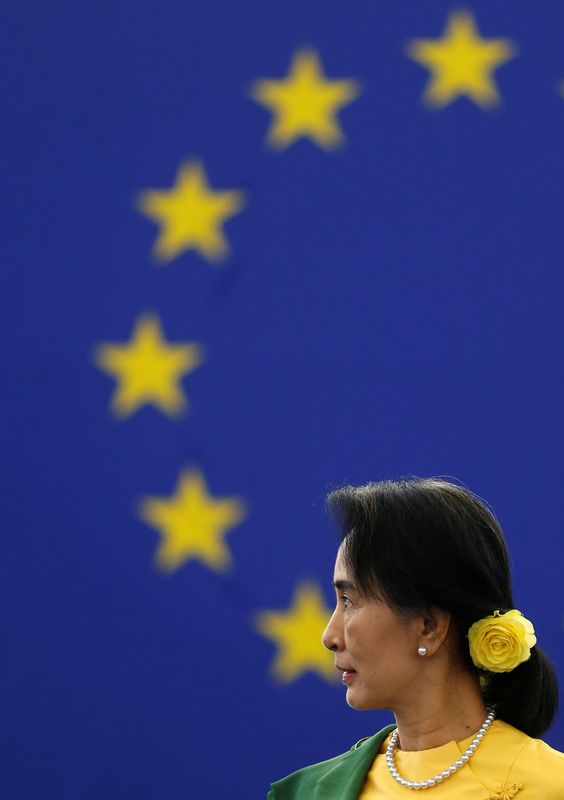 &copy; Reuters. الحكام العسكريون في ميانمار يعزلون حكومة أونج سان سو كي ويعينون 11 وزيرا جديدا