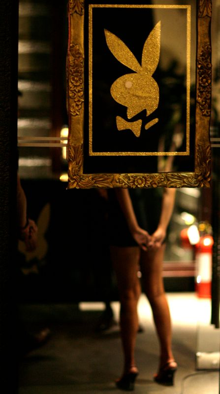 &copy; Reuters. Foto de archivo del logo de Playboy en un evento de la revista en un hotel en Manila