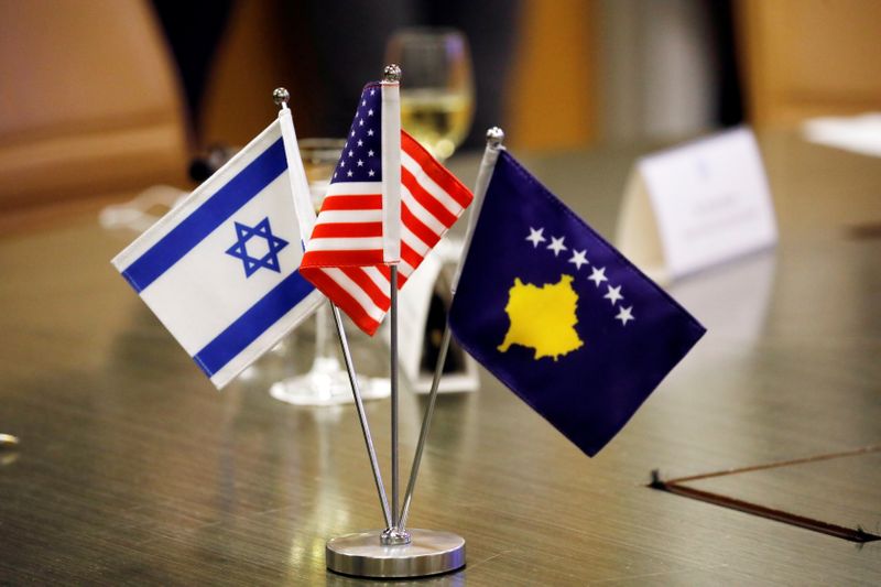 &copy; Reuters. إسرائيل وكوسوفو تدشنان العلاقات الدبلوماسية بينهما خلال حفل افتراضي