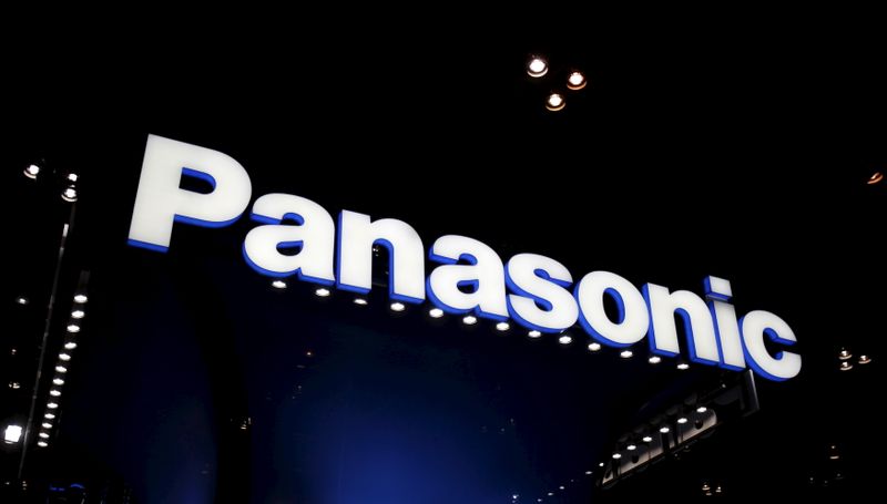 &copy; Reuters. The company logo of Panasonic Corp is seen at CEATEC JAPAN 2015 in Makuhari