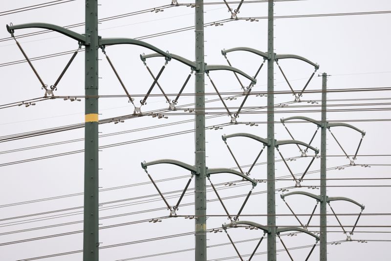&copy; Reuters. Linhas de transmissão de energia