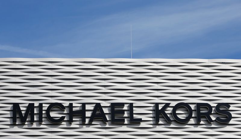 &copy; Reuters. The logo of Michael Kors is seen on an outlet store in Metzingen