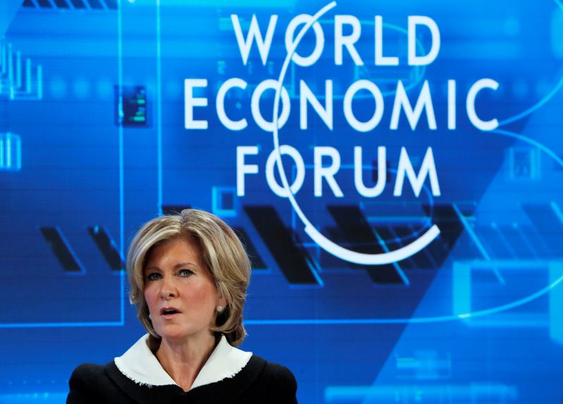 &copy; Reuters. FILE PHOTO: 2019 World Economic Forum (WEF) annual meeting in Davos