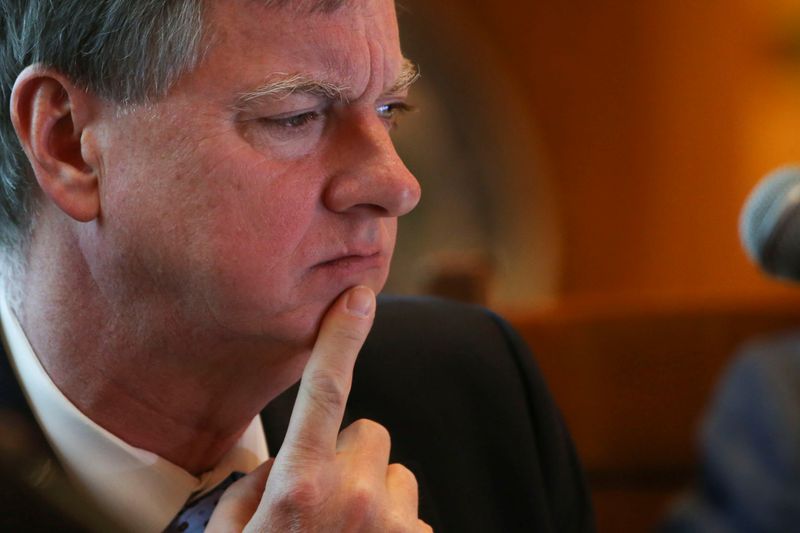 &copy; Reuters. Chicago Federal Reserve Bank President Charles Evans looks on during the Global Interdependence Center Members Delegation Event in Mexico City